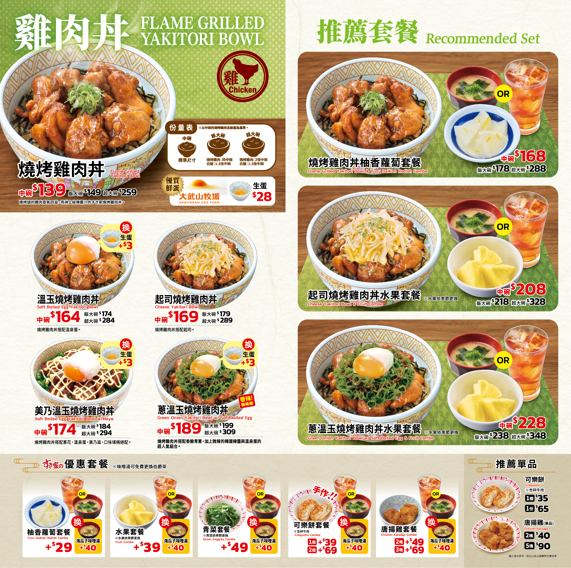一般菜單